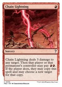 Chain Lightning (White Border) from Mystery Booster 2