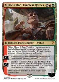 Minsc & Boo, Timeless Heroes (White Border) from Mystery Booster 2