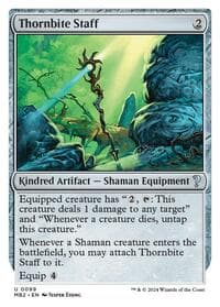 Thornbite Staff (White Border) from Mystery Booster 2