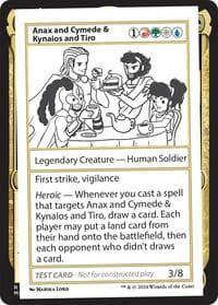 Anax and Cymede & Kynaios and Tiro from Mystery Booster 2 Playtest Cards