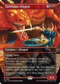 Goldspan Dragon from Secret Lair Drop Series