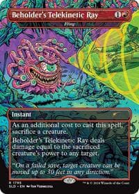 Beholder's Telekinetic Ray - Fling from Secret Lair Drop Series