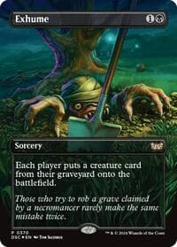 Exhume (Borderless) from Commander: Duskmourn: House of Horror