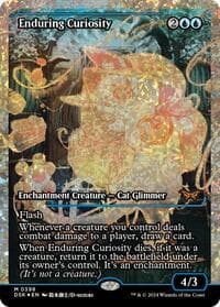 Enduring Curiosity (Showcase) (Fracture Foil) from Duskmourn: House of Horror