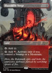 Blazemire Verge (Borderless) from Duskmourn: House of Horror