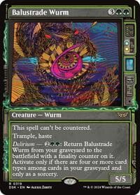 Balustrade Wurm (Showcase) from Duskmourn: House of Horror