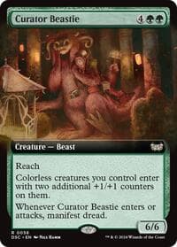 Curator Beastie (Extended Art) from Commander: Duskmourn: House of Horror