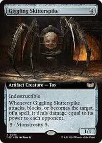Giggling Skitterspike (Extended Art) from Commander: Duskmourn: House of Horror