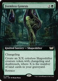 Formless Genesis (Extended Art) from Commander: Duskmourn: House of Horror