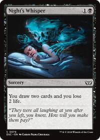 Night's Whisper from Commander: Duskmourn: House of Horror