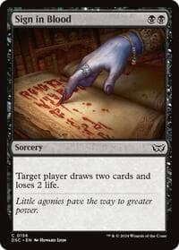 Sign in Blood from Commander: Duskmourn: House of Horror