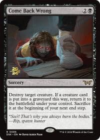 Come Back Wrong (0086) from Prerelease Cards