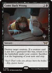 Come Back Wrong (0086) from Promo Pack: Duskmourn: House of Horror