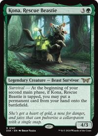 Kona, Rescue Beastie (0187) from Promo Pack: Duskmourn: House of Horror