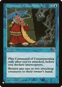 Command of Unsummoning from The List Reprints