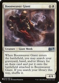 Boonweaver Giant from The List Reprints