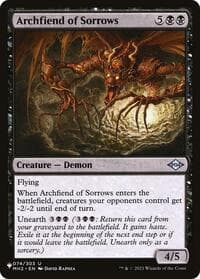 Archfiend of Sorrows from The List Reprints