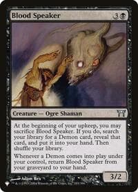 Blood Speaker from The List Reprints