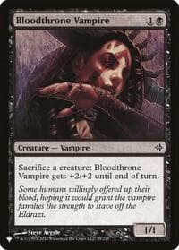 Bloodthrone Vampire from The List Reprints