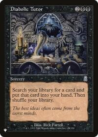 Diabolic Tutor from The List Reprints