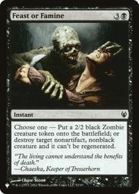 Feast or Famine from The List Reprints