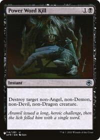 Power Word Kill from The List Reprints