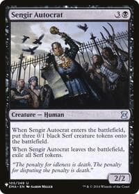 Sengir Autocrat from The List Reprints