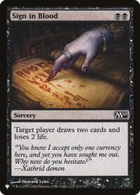 Sign in Blood (M10) from The List Reprints