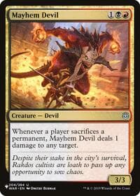 Mayhem Devil from The List Reprints