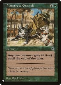 Monstrous Growth (Flavor Text) from The List Reprints