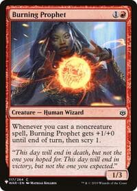 Burning Prophet from The List Reprints