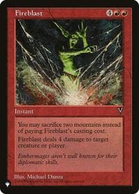 Fireblast from The List Reprints