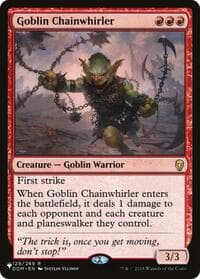 Goblin Chainwhirler from The List Reprints