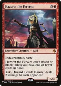 Hazoret the Fervent from The List Reprints