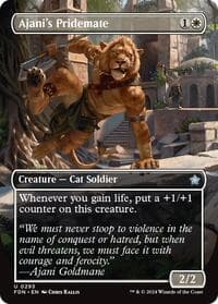 Ajani's Pridemate (Borderless) from Foundations