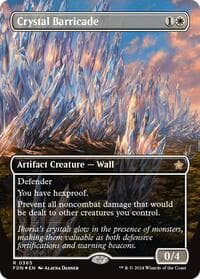 Crystal Barricade (Borderless) (Mana Foil) from Foundations