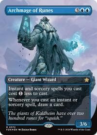 Archmage of Runes (Borderless) (Mana Foil) from Foundations