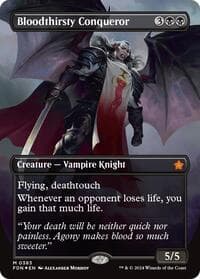 Bloodthirsty Conqueror (Borderless) (Mana Foil) from Foundations