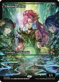 Llanowar Elves (Showcase) from Foundations