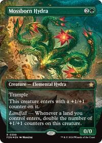 Mossborn Hydra (Borderless) (Mana Foil) from Foundations