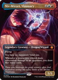 Niv-Mizzet, Visionary (Borderless) (Mana Foil) from Foundations