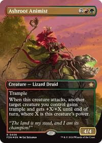 Ashroot Animist (Borderless) (Mana Foil) from Foundations