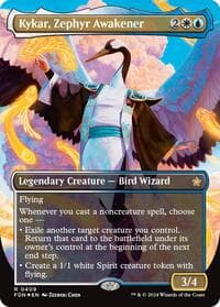Kykar, Zephyr Awakener (Borderless) (Mana Foil) from Foundations