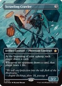 Scrawling Crawler (Borderless) (Mana Foil) from Foundations