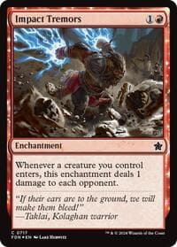 Impact Tremors from Foundations