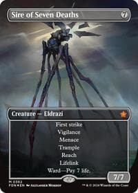 Sire of Seven Deaths (Borderless) (Mana Foil) from Foundations