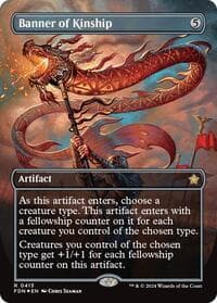 Banner of Kinship (Borderless) (Mana Foil) from Foundations