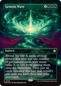 Genesis Wave (Borderless) (Mana Foil) from Foundations