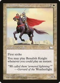Benalish Knight from Weatherlight
