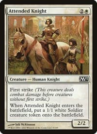 Attended Knight from Magic 2013 (M13)